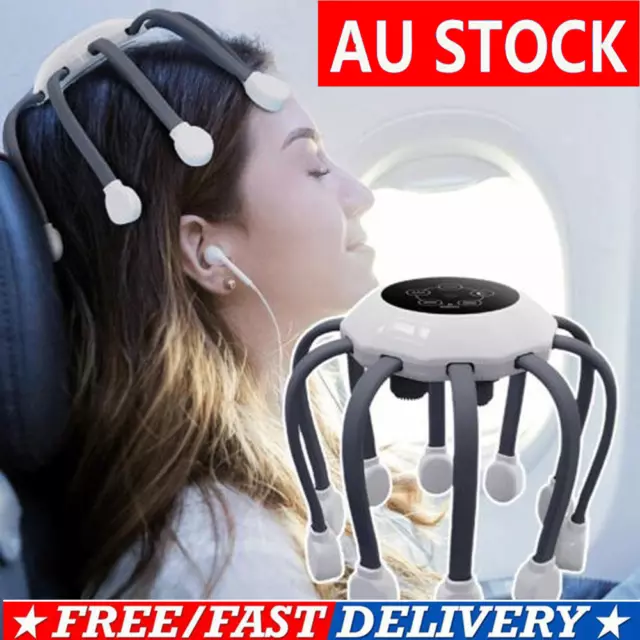 5-Mode Electric Scalp HeadJCassager Octopus Claw Vibration Stress Relief Relax M