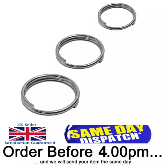 Split Round Rings Marine Grade Stainless Steel Polished Ring