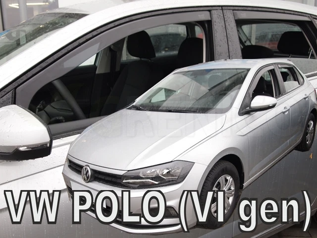 VW POLO VI 5 portes hayon 2017-présent Deflecteurs de vent 4 pcs HEKO Bulles