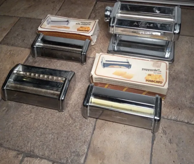 Vintage MARCATO ATLAS Model 150 Noodle Pasta Machine Lot Made In Italy