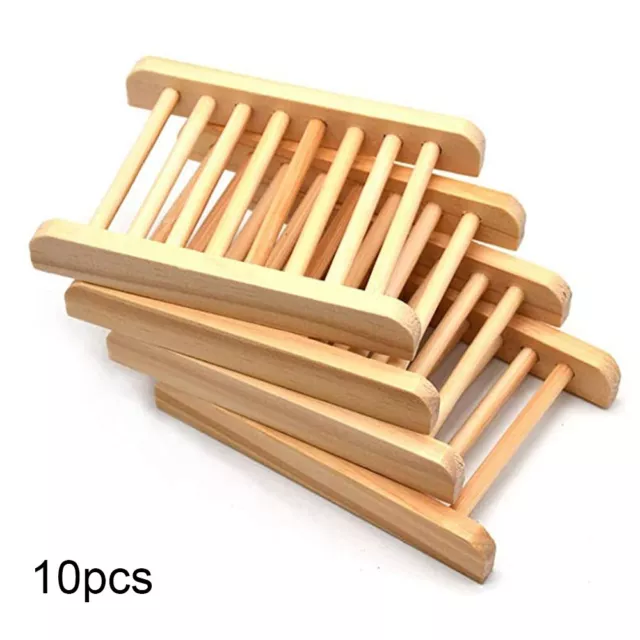 Porte-savon en bois pour salle de bain 10 pack porte-savon boîte avec drainage