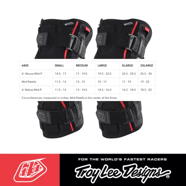 Troy Lee Designs 2023 TLD 6400 KNEE BRACES-PAIR–MTB Knee Braces (Shock Doctor) 3