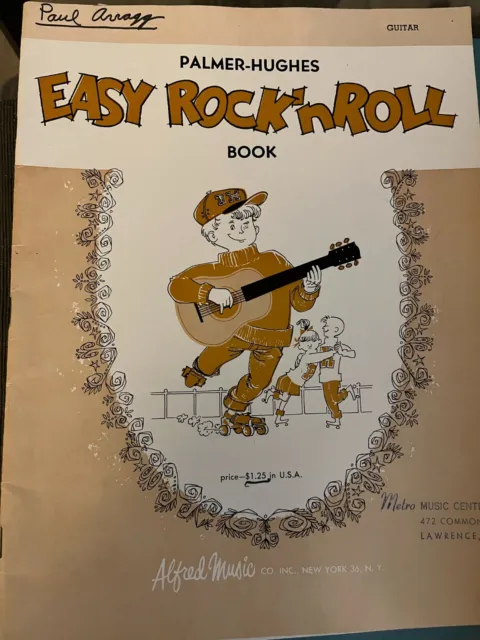 Palmer-Hughes Easy Rock n Roll Book Guitar Sheet Music 1961