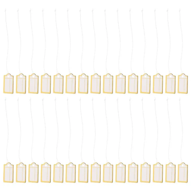 200 pezzi cartellini dei prezzi gioielli per la visualizzazione di cartellini dei prezzi con corda per