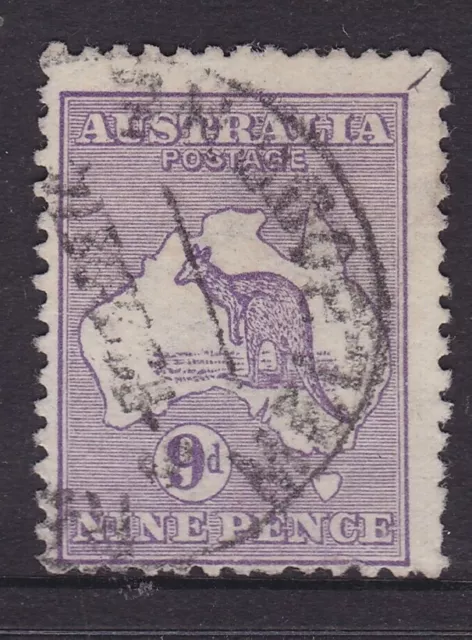 KANGAROO RARE 1915 9d Violet 1ST WMK SG 10 (HF137)