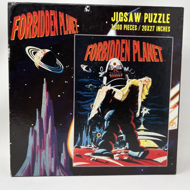 FORBIDDEN PLANET 1000 piece JIGSAW PUZZLE 20 X 27" New Open Box Pieces Sealed