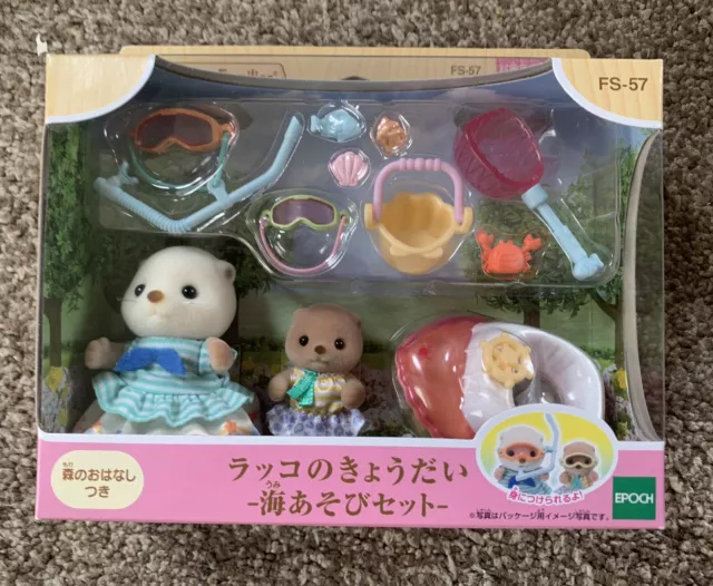 Sylvanian Families Sea ​​Otter Sisters Set FS-57 Calico Critters Epoch...