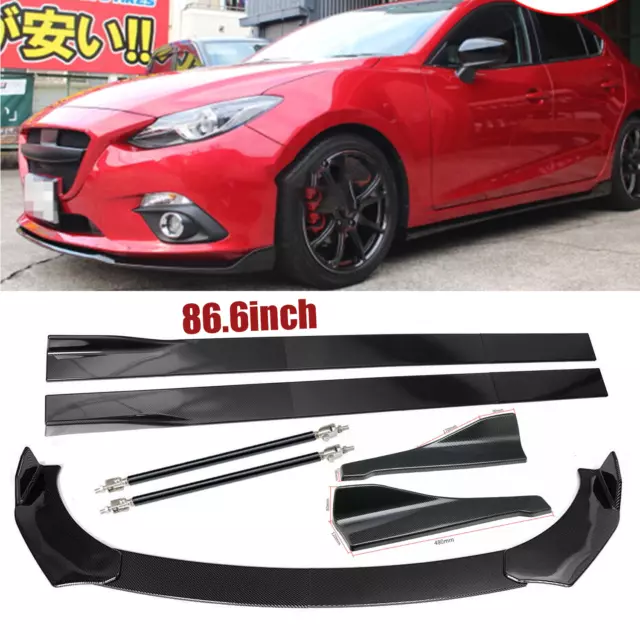FRONT BUMPER SPOILER For Toyota Matrix Body Kit+Side Skirt+Rear Carbon