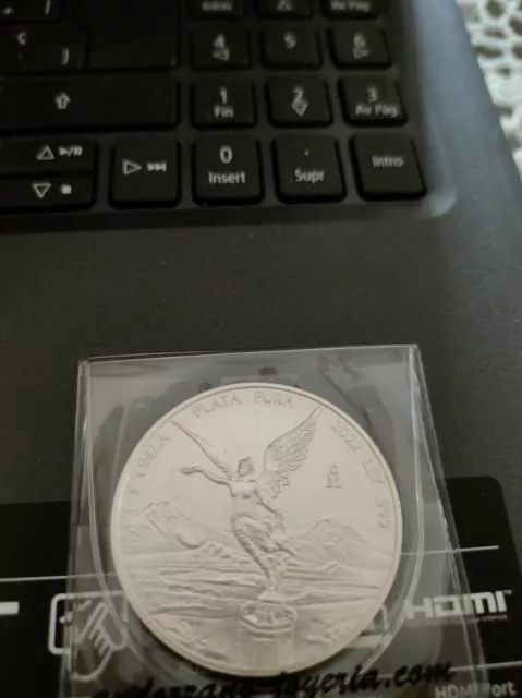 moneda 1 onza de plata Libertad México 2022 Sc Perfecta