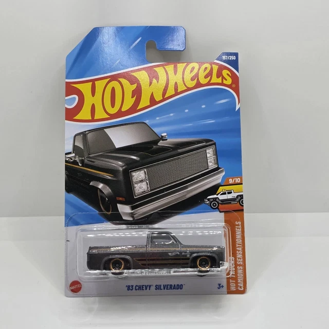 New recolor of the 83 Chevy Silverado in black for upcoming mainline soon thanks to @hot_rocket_diecast