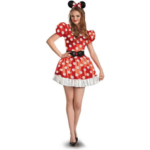 (small(4-6)) - Disney Minnie Mouse Classic Women's Adult Halloween Costume