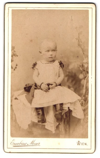 Fotografie Eusebius Moser, Wien, Gumpendorferstraße 161, Kindchen im Kleidchen