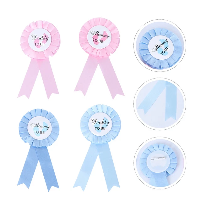 4 piezas insignias baby shower fiesta favores cumpleaños fiesta broches