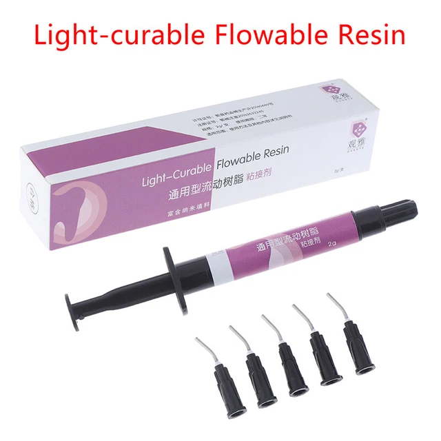 DENTAL LIGHTCURABLE FLOWABLE Fluid Flow Light Curing Composite Resin