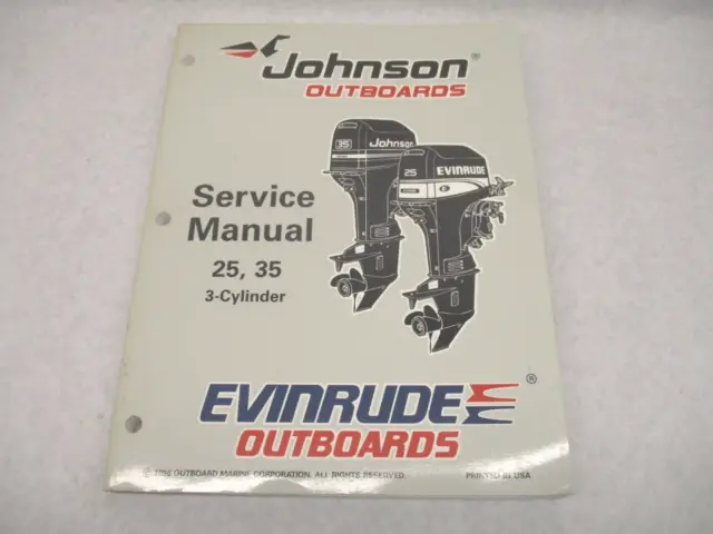 507264 1997 Evinrude Johnson Outboard Service Repair Manual 25 35 HP 3-Cyl "EU"