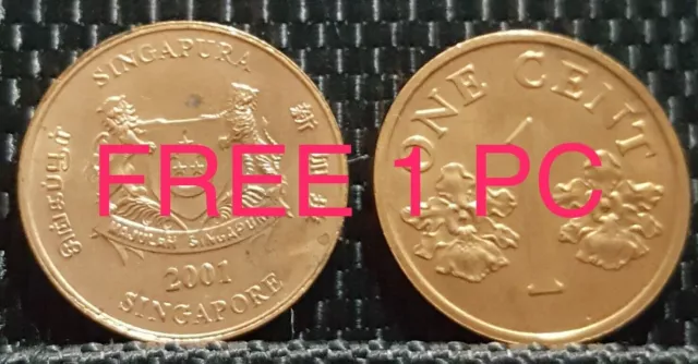 RARE 1971 SINGAPORE "LIONFISH" 50 Cent Coin  Ø 27mm(+FREE1 coin) #24551 3