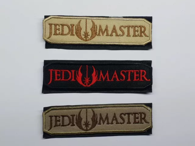 1pc Jedi Master Hook and Loop Patch Badge Tactical Morale military Star Wars