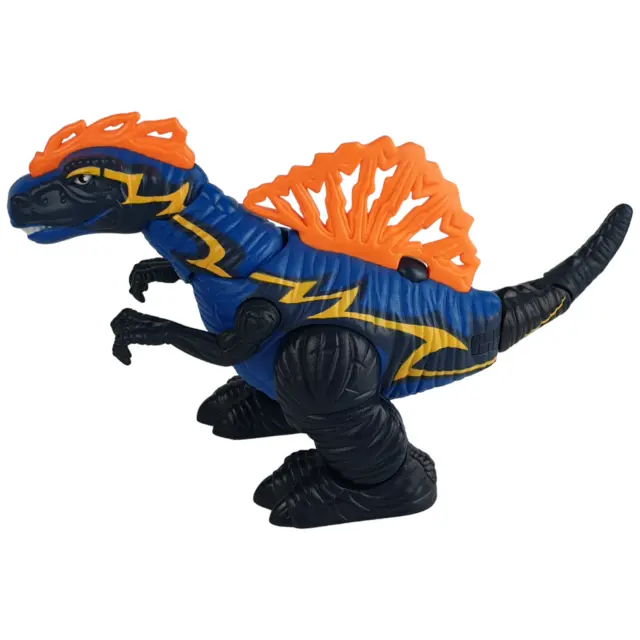 Fisher Price Imaginext CHAOS the Spinosaurus Dinosaur 2006 Mattel Works Blue Or