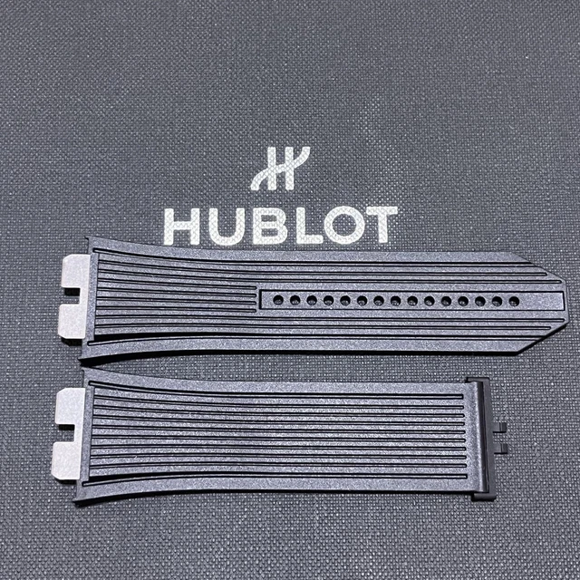 Bracelet Caoutchouc Noir Original Hublot Pour Big Bang 44 Mm - Boucle Déployante - Longueur 100/80 Mm