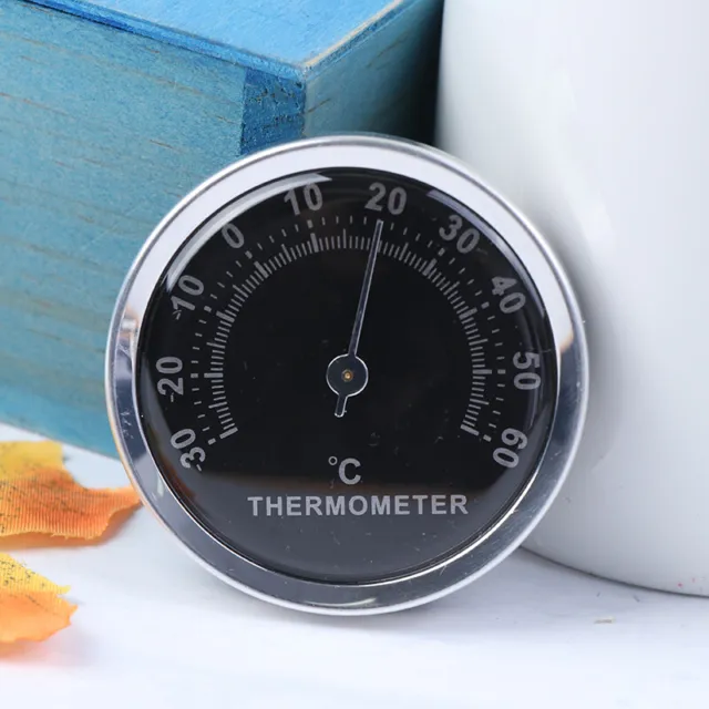 58mm Car Thermometer Mechanical Analog Temperature Gauge With Paste Sticker:0-wf