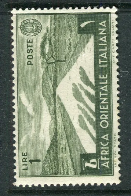 ITALY; EAST AFRICA 1938 early pictorial issue Mint hinged 1L. value