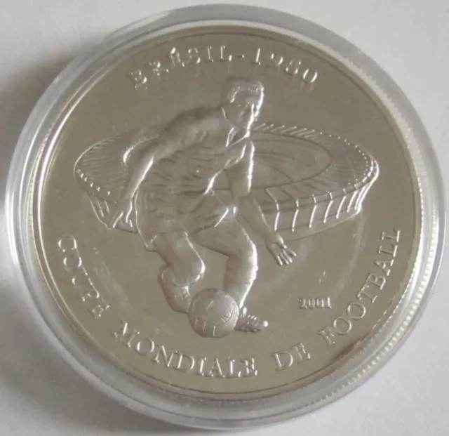 Tchad 1000 Francs 2001 Fußball-WM in Brasilien