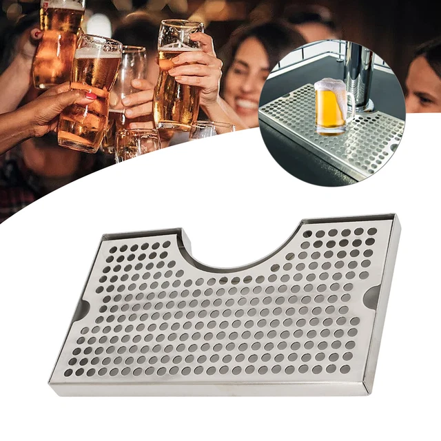 BEER DRIP TRAY Kegerator Mat for Tap Tower Bartender Kitchen Home Bar