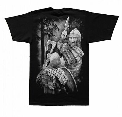 Gotico Camicia T-Shirt Vichingo Viking Walhalla Valhalla Odin Midgard Guerriero 2
