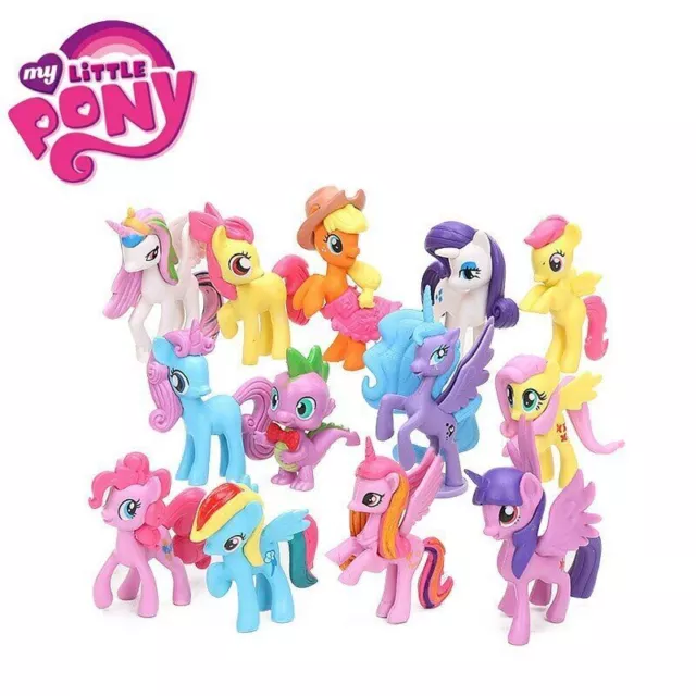 13x My Little Pony Rainbow Dash Twilight Sparkle Cake Topper Action Figures Toy