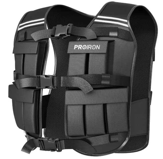 PROIRON Weighted Vest 20Kg, Fully Adjustable Weight Vest for Men Women