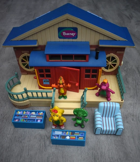 BARNEY THE DINOSAUR Caboose Playhouse School House + Rift Baby Bop Bj Figures £25.00 PicClick UK