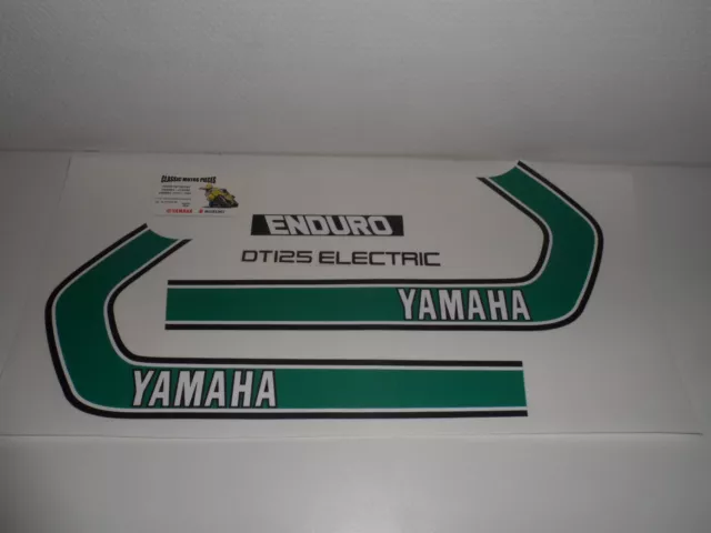 125 Dte Yamaha Type 1G0 Emblèmes Pour  Reservoir D'essence +Huile +Grille