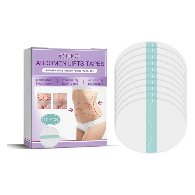 Abdomen Lift Transparent Tapes Smooths Cellulite Belly Wrinkle Remover Pads FS2#