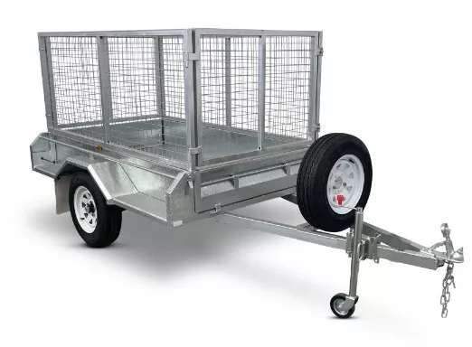 Trailer 6 x 4 Hot Dipped Galvanised Heavy Duty Trailer Spare Wheel Cage 900mm,.-