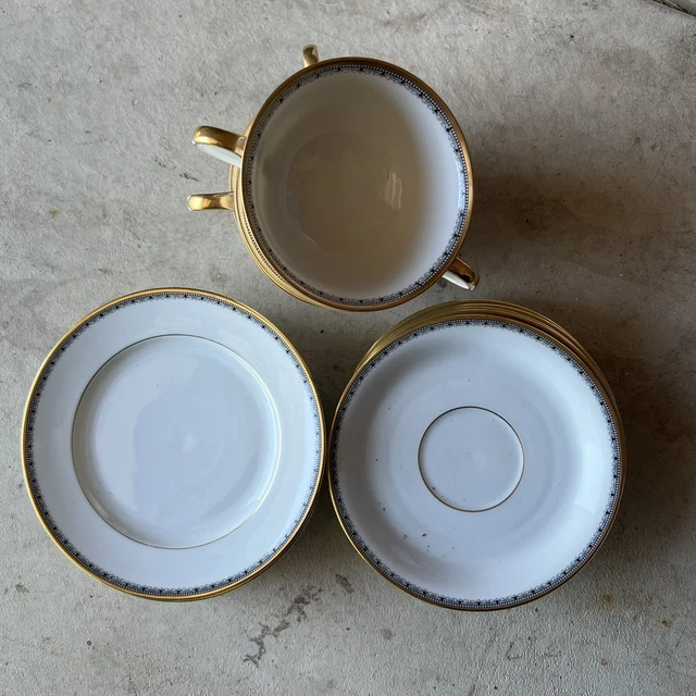 15 Eschenbach Bavaria Germany Baronet China "Adrian" 5 Bread Plates 5 Tea Cups
