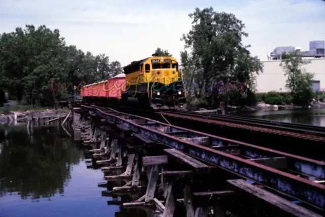 Vtg 90's Orig Photo Slide #3634 Locomotive Train    bb065