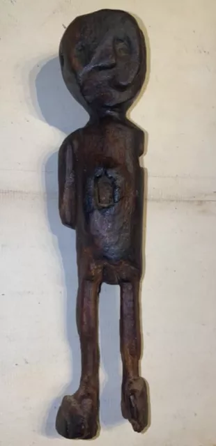 Antique African PENDE Tribe Carved Wood “Fetish” FIGURE Statue art