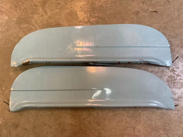 1952 1953 1954 FORD & MERCURY FENDER SKIRTS OVERLAY STYLE. STEEL Rear PAIR USED