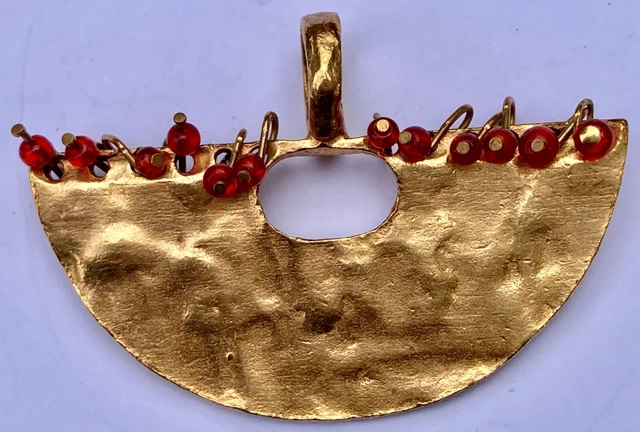 Pendentif Biche De Bere N°6 - Créateur Français - Collector En étain Doré - Occasion