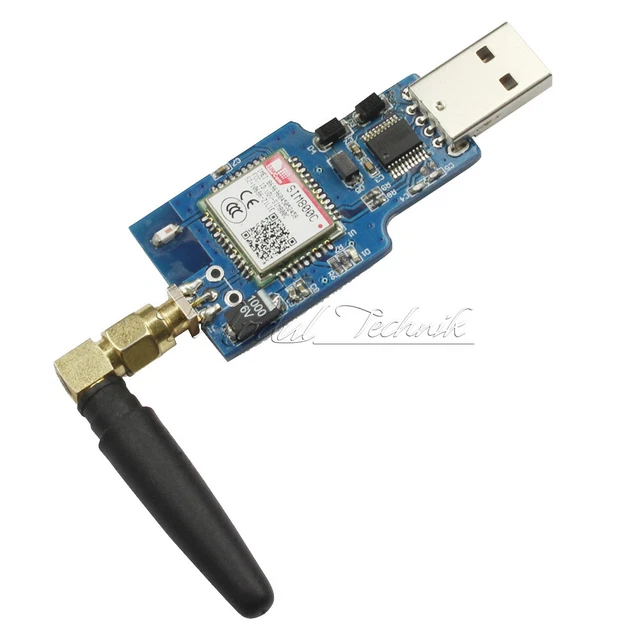 USB TO GSM Serial Port GPRS SIM800C Module With Bluetooth Computer