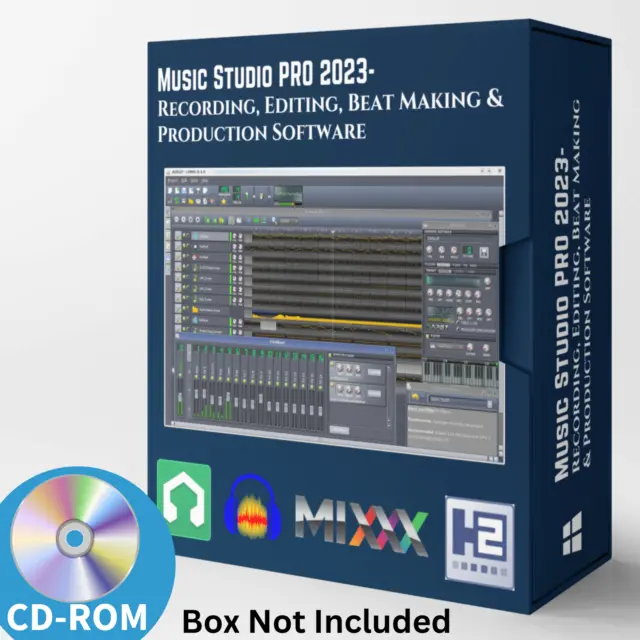 Music Studio PRO 2023- Recording, Editing, Beat Making & Production Software CD