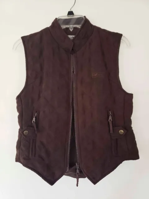 Intec Performance Gear Brown Quilted Equestrian Riding Vest SMALL