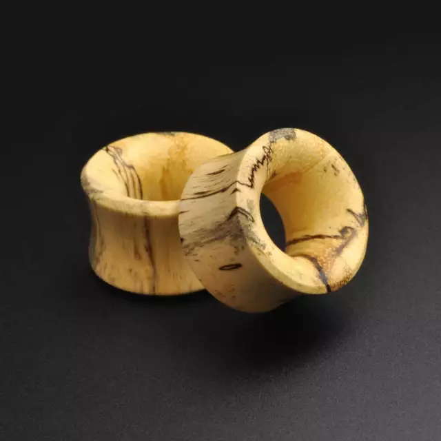 Tamarind Wood Double Flare Concave Tunnel Handmade Organic Ear Gauges