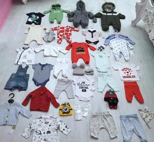 BABY BOYS CLOTHES BUNDLE AGE NEWBORN 38 ITEM coat set trousers top jacket