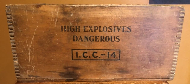 Vintage Dupont Red Cross Dynamite High Explosives Box 2