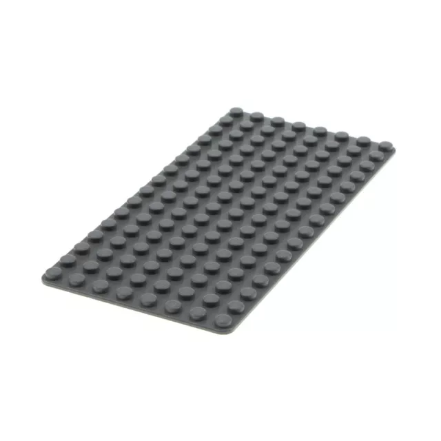 1x Lego Bau Platte 8x16 flach neu-dunkel grau Grundplatte Straße 4226978 3865