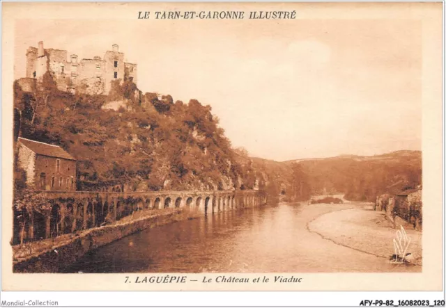 AFYP9-82-0872 - Le Tarn et Garonne illustré - LAGUEPIE - le château et le vi