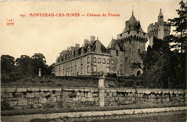 CPA AK MONTCEAU-les-MINES - Chateau du Plessis (437579)