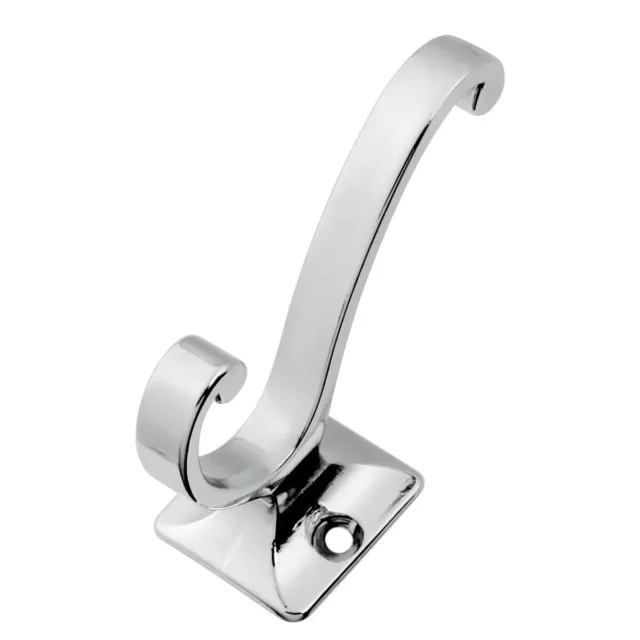 BELWITH Hickory Hardware P25024-CH Chrome Zinc Swirl Small Hook Utility Keys
