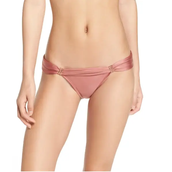 Vix by Paula Hermanny Duchesse Bia tube bikini bottom sz L full cut pink